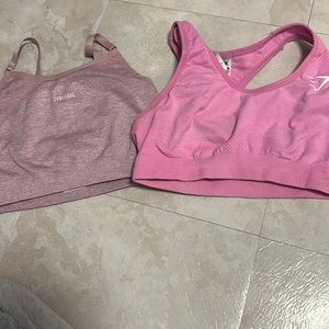 set of 2 gymshark sports bras
